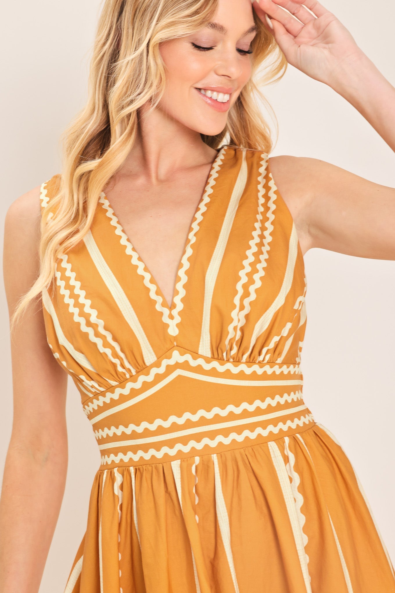 Flying Tomato Marigold Dream Woven Midi Dress
