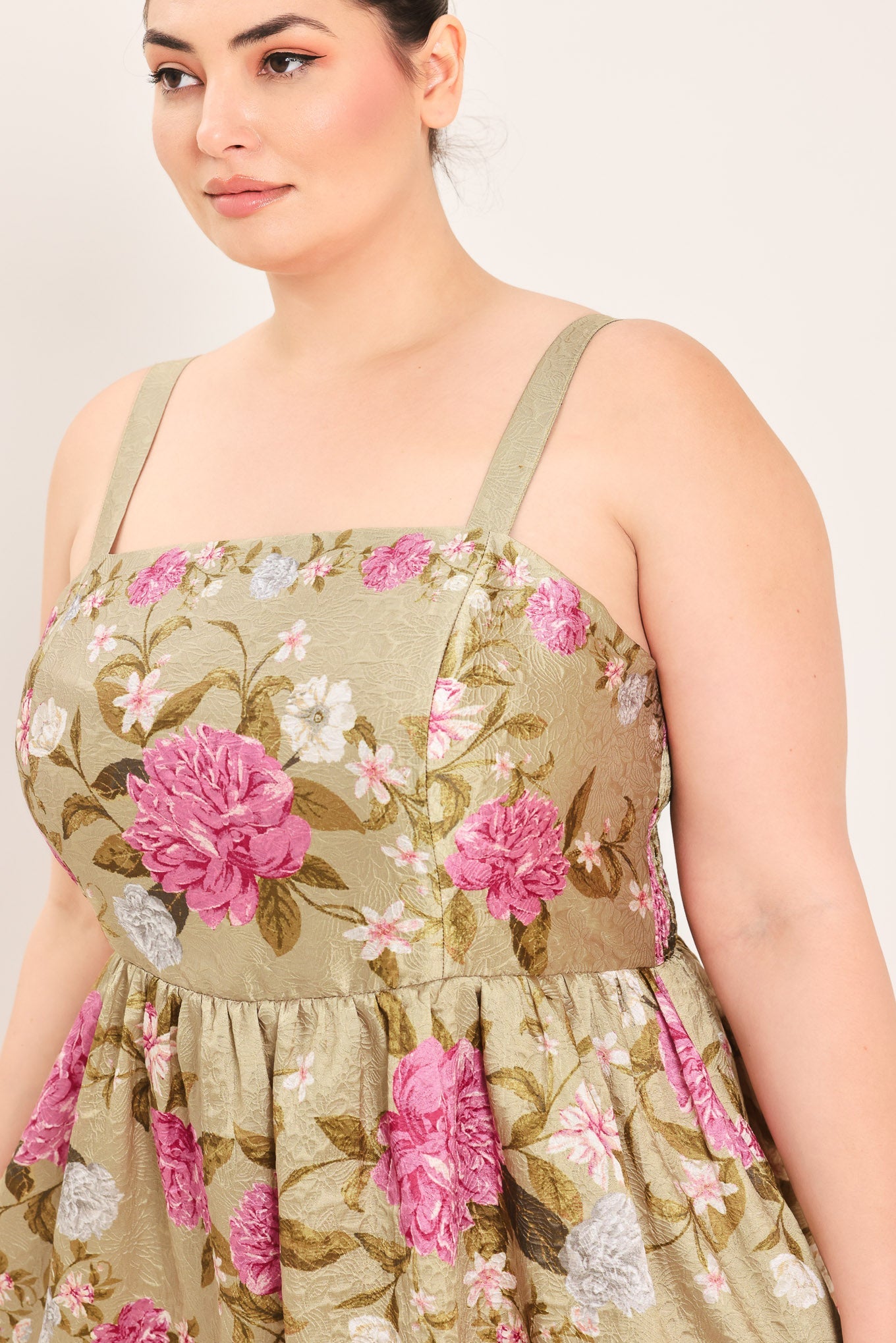 Flying Tomato | Peony Garden Floral Midi Dress