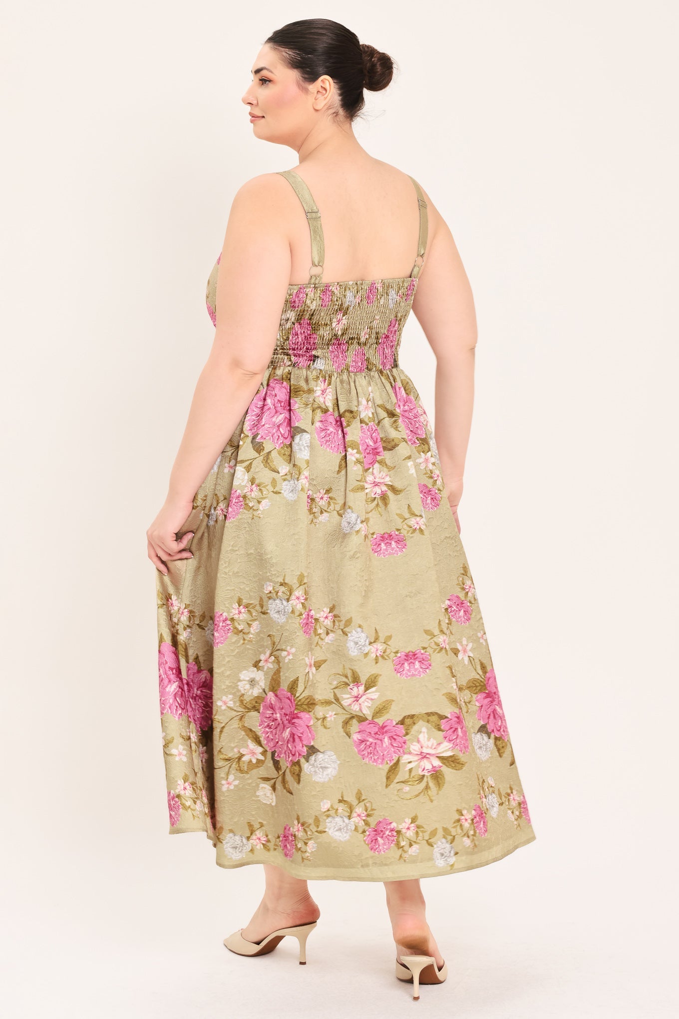 Flying Tomato | Peony Garden Floral Midi Dress