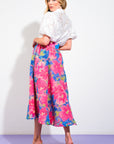 Flying Tomato Sweet Vision Woven Midi Skirt