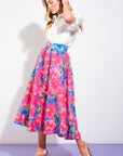 Flying Tomato Sweet Vision Woven Midi Skirt