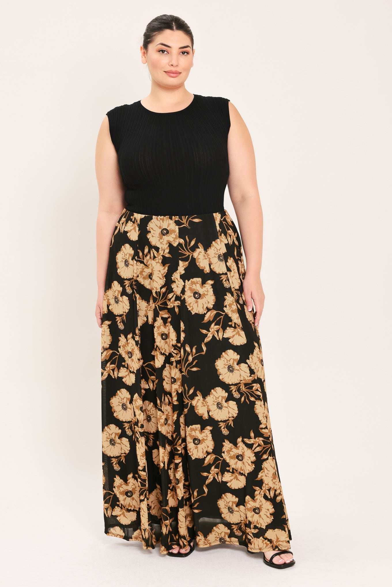 Flying Tomato | Earthen Floral Full Maxi Skirt