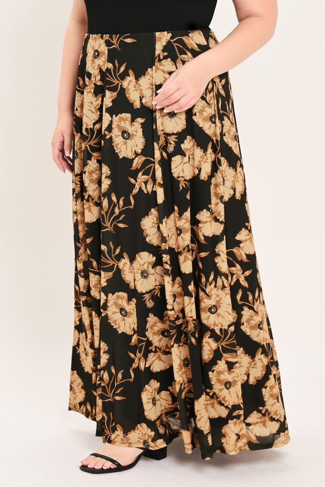 Flying Tomato | Earthen Floral Full Maxi Skirt