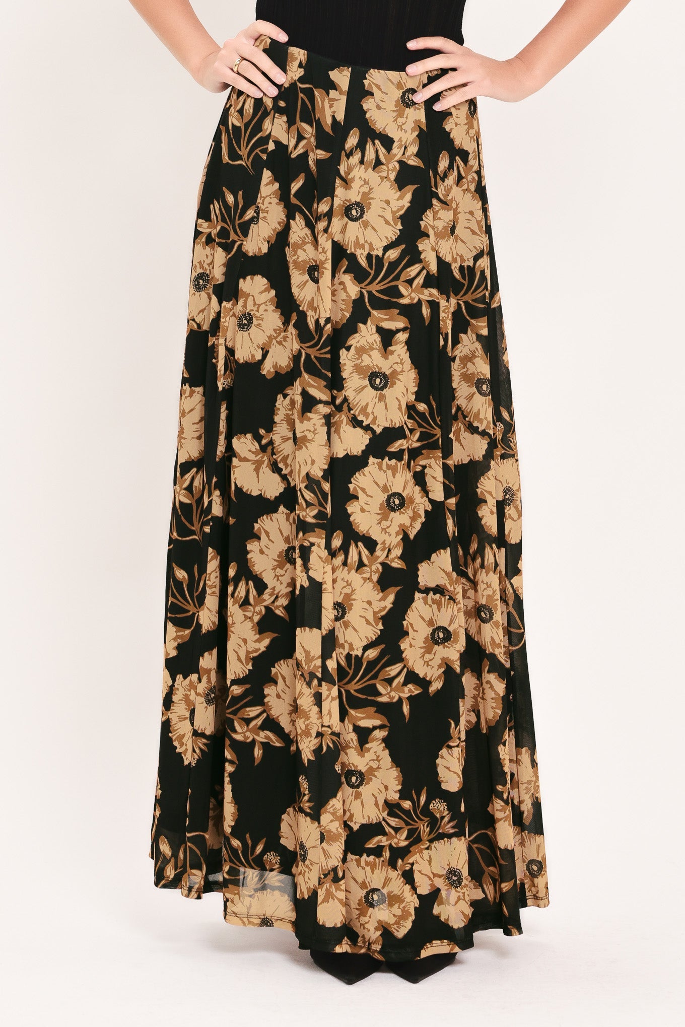 Flying Tomato | Earthen Floral Full Maxi Skirt