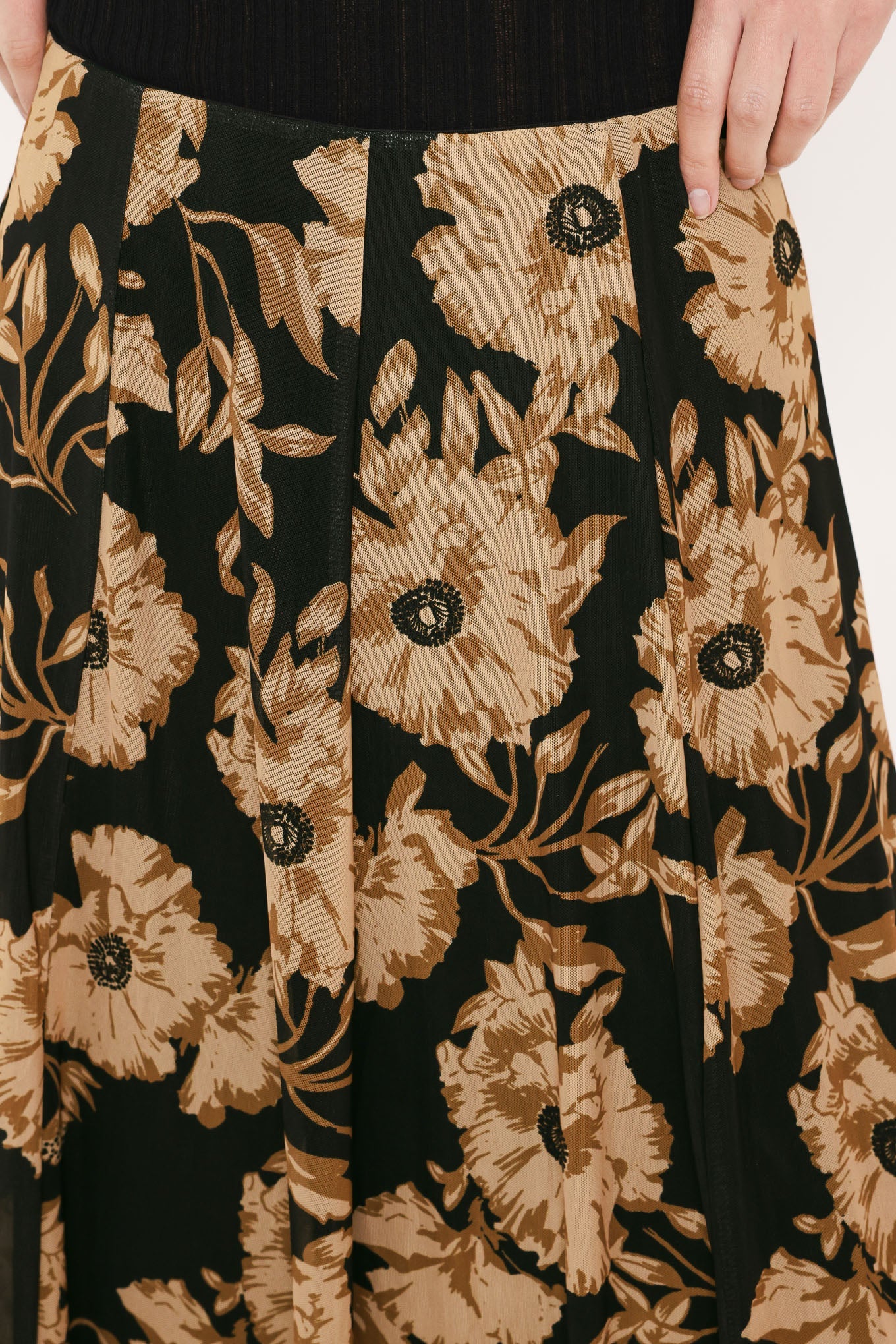 Flying Tomato | Earthen Floral Full Maxi Skirt