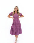 Carlile Dress in Purple