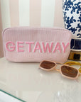 Getaway Large - Pink Stripe - My Pampered Life Seattle