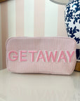 Getaway Large - Pink Stripe - My Pampered Life Seattle