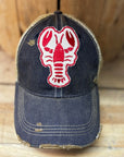 LOBSTER Distressed Tan Mesh Snapback Baseball Cap - My Pampered Life Seattle