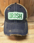 Irish Distressed Mesh Snapback Baseball Cap - My Pampered Life Seattle