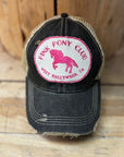 Pink Pony Club Distressed Mesh Snapback Baseball Cap - My Pampered Life Seattle