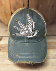 Sparrow Distressed Mesh Snapback Baseball Cap - My Pampered Life Seattle