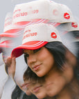 Kiss me I'm American - Red Vintage Trucker Hat - My Pampered Life Seattle