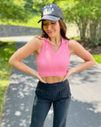 Level Up Pink Crop Top