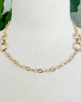 Double Equestrian Chain Necklace