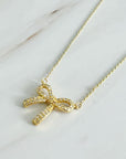 Simply Shine Bow Necklace