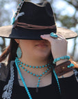 Chunky Blue Turquoise Nugget Bracelet