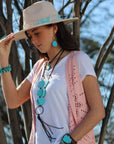 Blue Turquoise Chunky Earrings