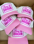 Living the Dream - Pink Vintage Trucker Hat