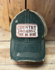 Country Roads-Distressed Trucker Hat