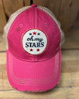 Oh My Stars-Distressed Trucker Hat