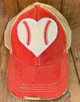 Baseball Love Red