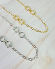 Double Equestrian Chain Necklace
