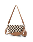 Karlie Checkered Convertible Shoulder & Crossbody Bag