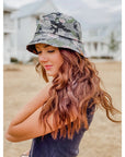 C.C Floral Camouflage Reversible Bucket Hat BK925
