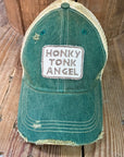 Honky Tonk Angel on Green Hat - My Pampered Life Seattle