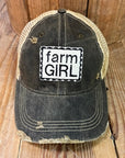 Farm Girl on Black Hat