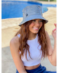 Shiny Rain Bucket C.C Hat ST2182 Grey