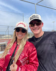 Baseball - Black Stripe Vintage Trucker Hat - My Pampered Life Seattle