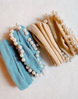 Pearl Embellished Hair Tie Set of 4