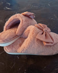 Satin Shine Fur Cozy Lounge Slippers