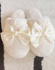 Satin Shine Fur Cozy Lounge Slippers