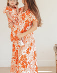 Tayla Dress in Tangerine