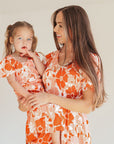 Tayla Dress in Tangerine