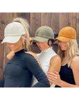 Corduroy Criss Cross High Pony CC Ball Cap BT937