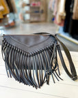 Fringe All Day Black Bag