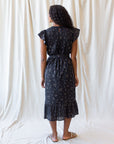 Pretty Pintuck Floral Maxi Dress