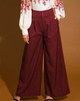 Flying Tomato Sweet Reminiscence Woven Wide Leg Pants