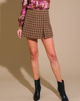 Flying Tomato Hello Gorgeous Tweed Skort