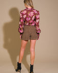 Flying Tomato Hello Gorgeous Tweed Skort