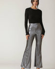 Flying Tomato Flirty Vibes Foil Coated Woven Pants