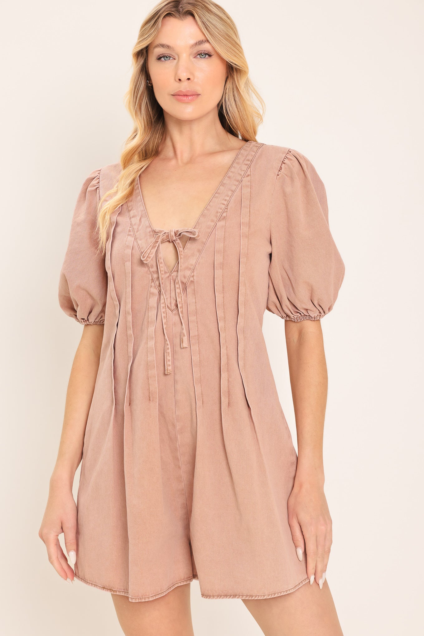 Flying Tomato English Countryside Woven Romper