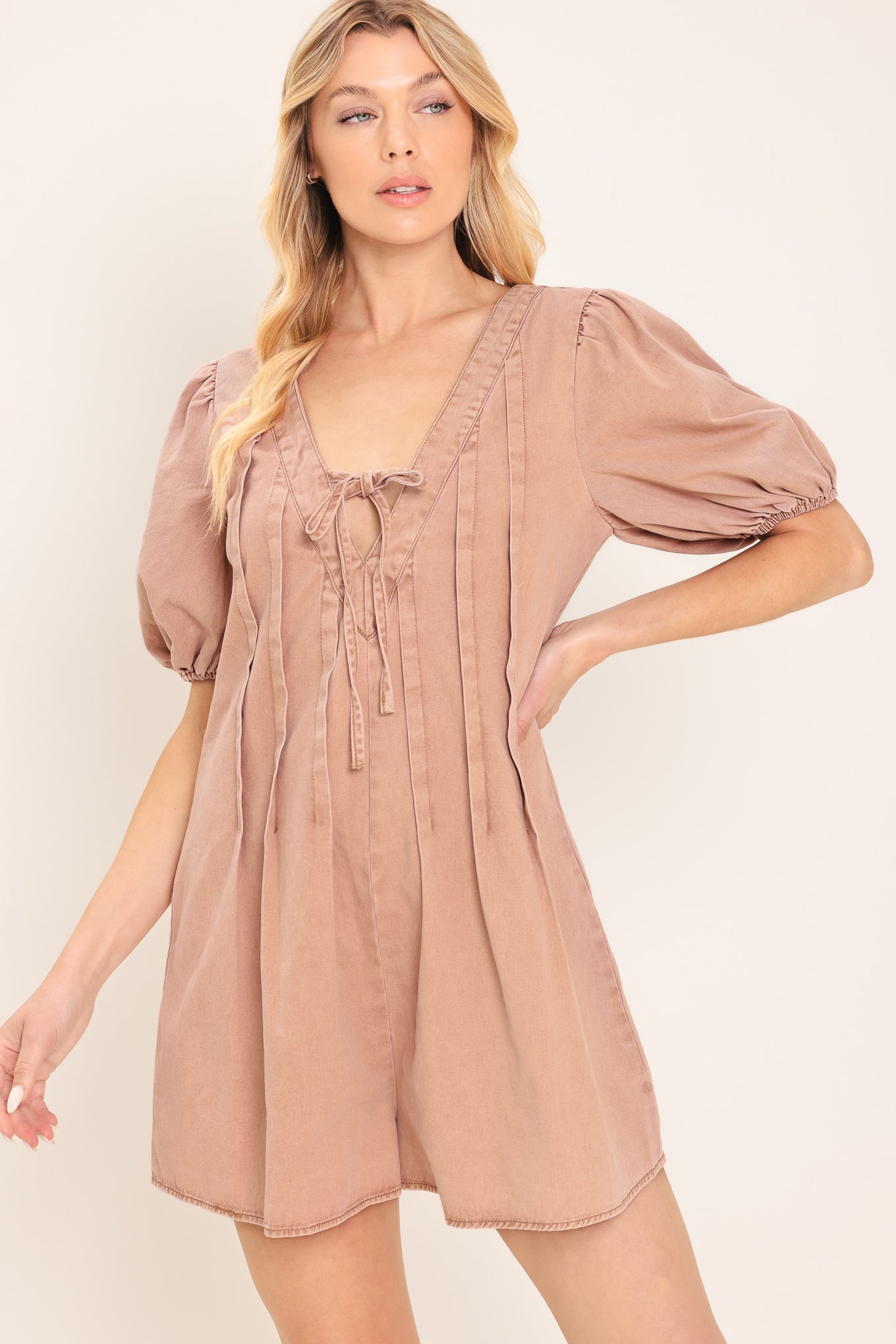 Flying Tomato English Countryside Woven Romper
