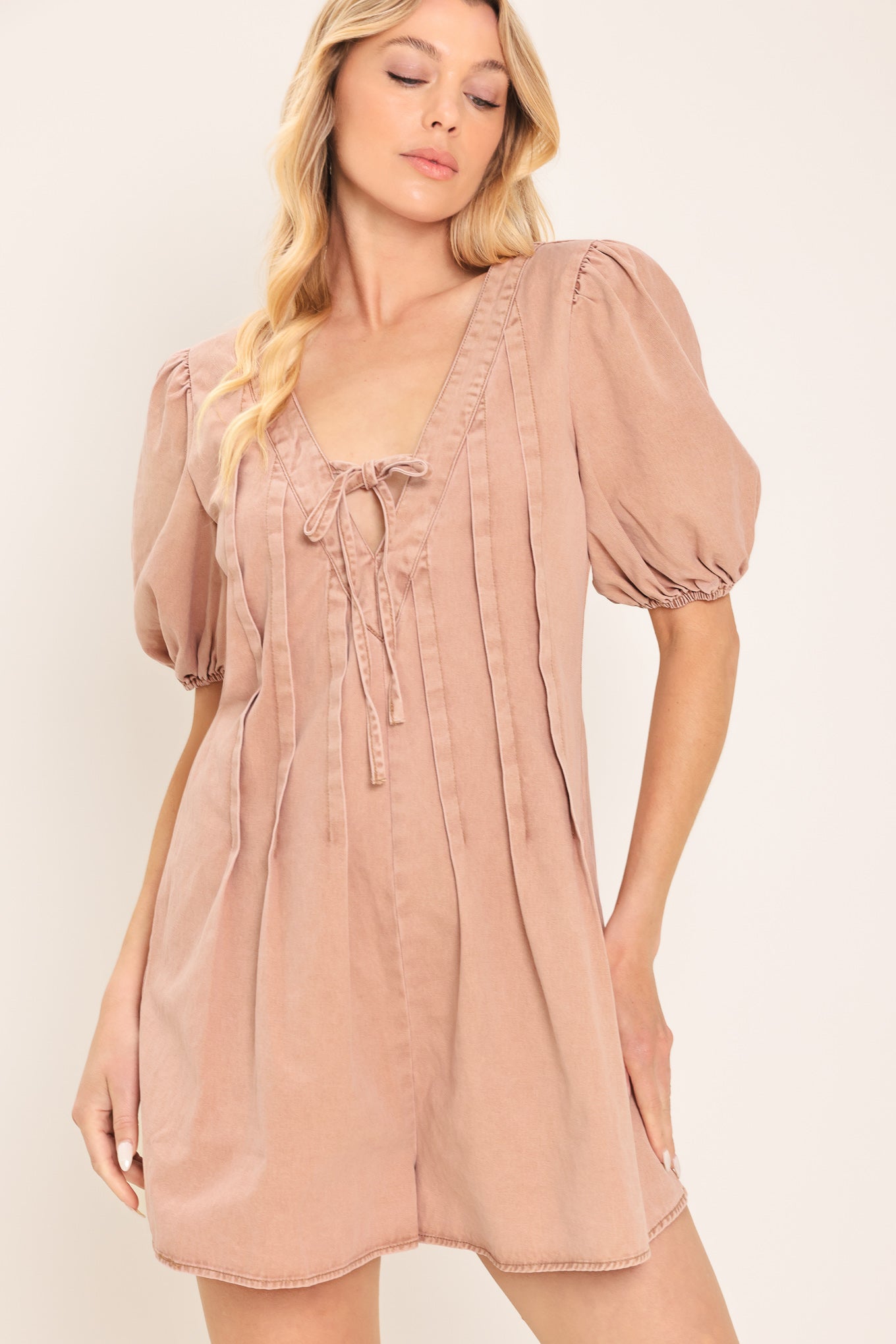 Flying Tomato English Countryside Woven Romper