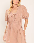Flying Tomato English Countryside Woven Romper