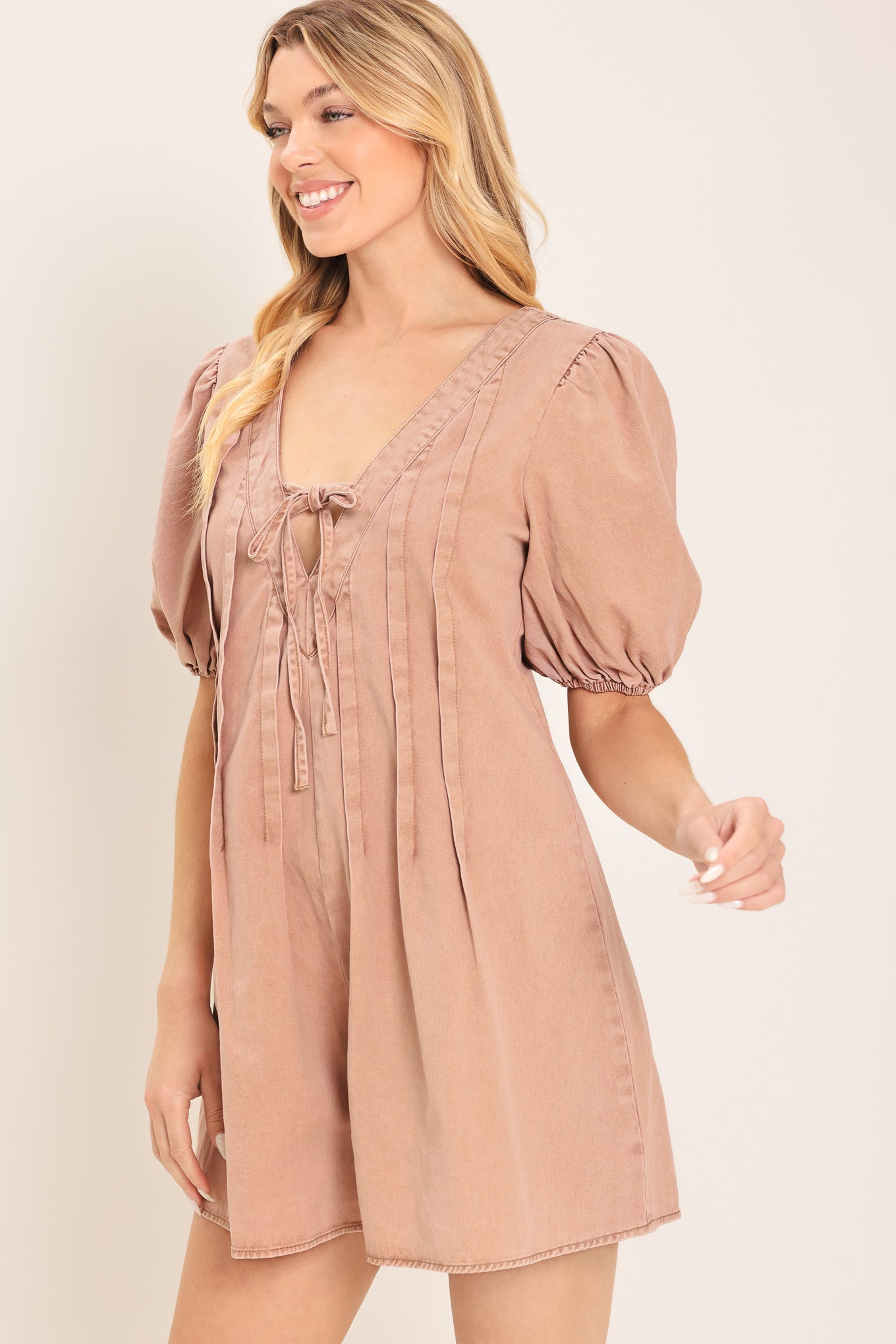 Flying Tomato English Countryside Woven Romper